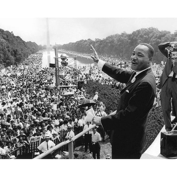 Martin Luther King Jr. I Have a Dream' Speech - 20x30 Inch Laminated Aviation Poster - Stunning Detail and Bold Colors