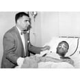 thumbnail image 1 of Martin Luther King Jr. In Harlem Hospital After Stabbing In Chest By Letter Opener History (36 x 24), 1 of 2