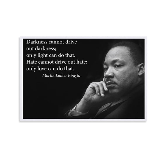 Martin Luther King Jr. Poster Famous Inspirational Quote Gifts Canvas Painting Poster Wall Art Decorative Picture Prints Modern Decor 08x12inch(20x30cm)