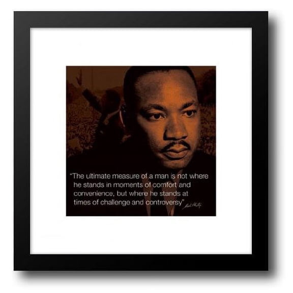 Martin Luther King Jr - Quote 20x20 Framed Art Print
