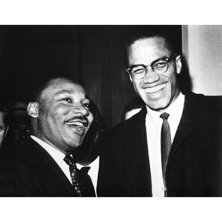 Martin Luther King Jr and Malcolm X Photo Print (24 x 30