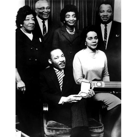 Martin Luther King Jr, wife Coretta and their parents Photo Print (8 x 10)