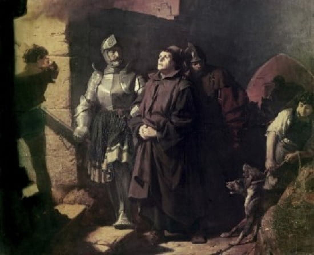 Martin Luthers Arrival in Wartburg Freidrich Paul Thumann (1834-1903German) Canvas Art - Freidrich Paul Thumann (24 x 36)