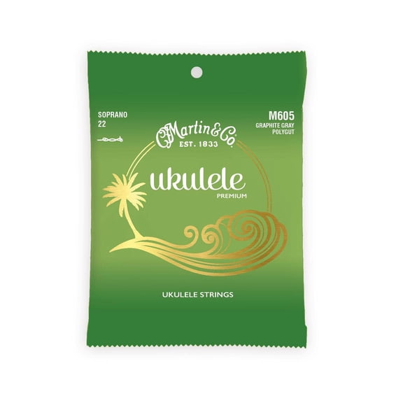 Martin M605 Premium Ukulele Strings, Polygut, Soprano