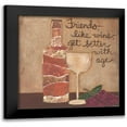 thumbnail image 1 of Martin, Monica 12x12 Black Modern Framed Museum Art Print Titled - Friends And Wine, 1 of 5