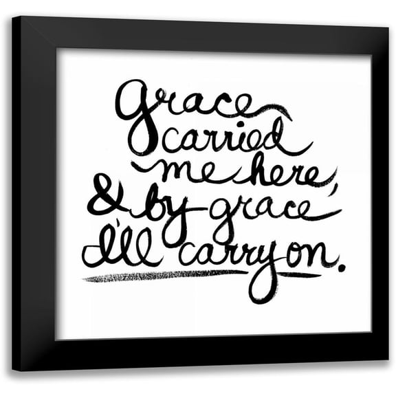 Martin, Monica 12x12 Black Modern Framed Museum Art Print Titled - Grace