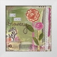 thumbnail image 1 of Martin, Monica 12x12 White Modern Wood Framed Museum Art Print Titled - Life Takes Bravery, 1 of 4