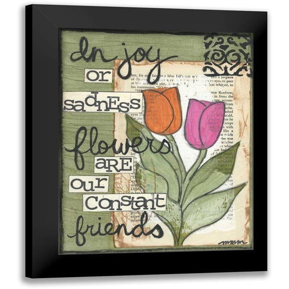 Martin, Monica 12x14 Black Modern Framed Museum Art Print Titled - In Joy Or Sadness