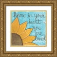 thumbnail image 1 of Martin, Monica 15x15 Gold Ornate Wood Framed with Double Matting Museum Art Print Titled - You Are Loved, 1 of 4