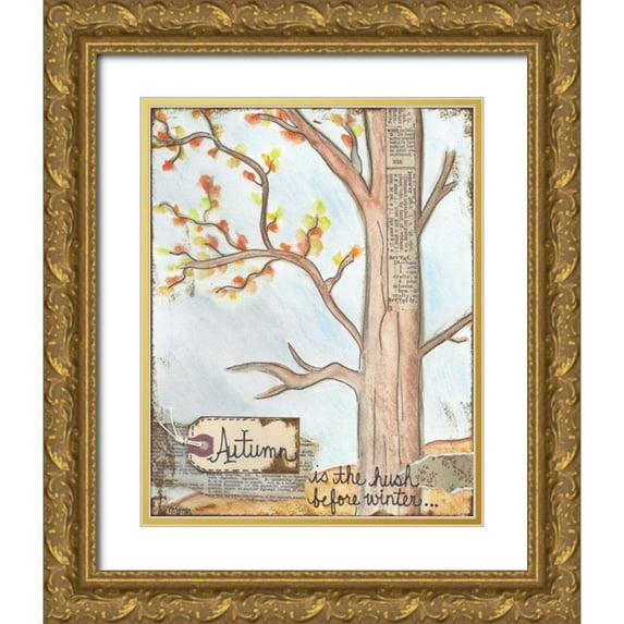Martin, Monica 20x24 Gold Ornate Wood Framed with Double Matting Museum Art Print Titled - Autumn
