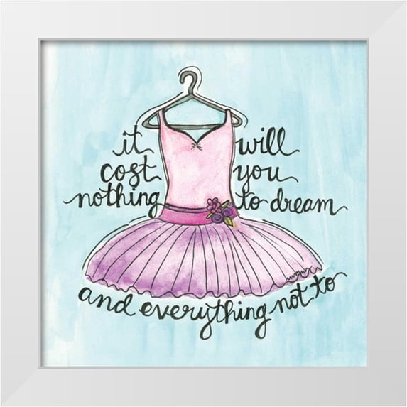 Martin, Monica 26x26 White Modern Wood Framed Museum Art Print Titled - Ballerina