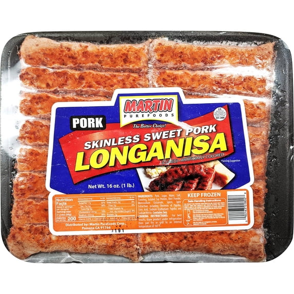 Martin Purefoods Longanisa-sknls Swt Prk