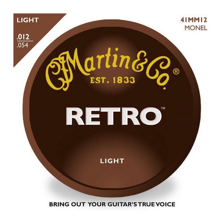 Martin Retro Monel Light Gauge Acoustic Strings Walmart