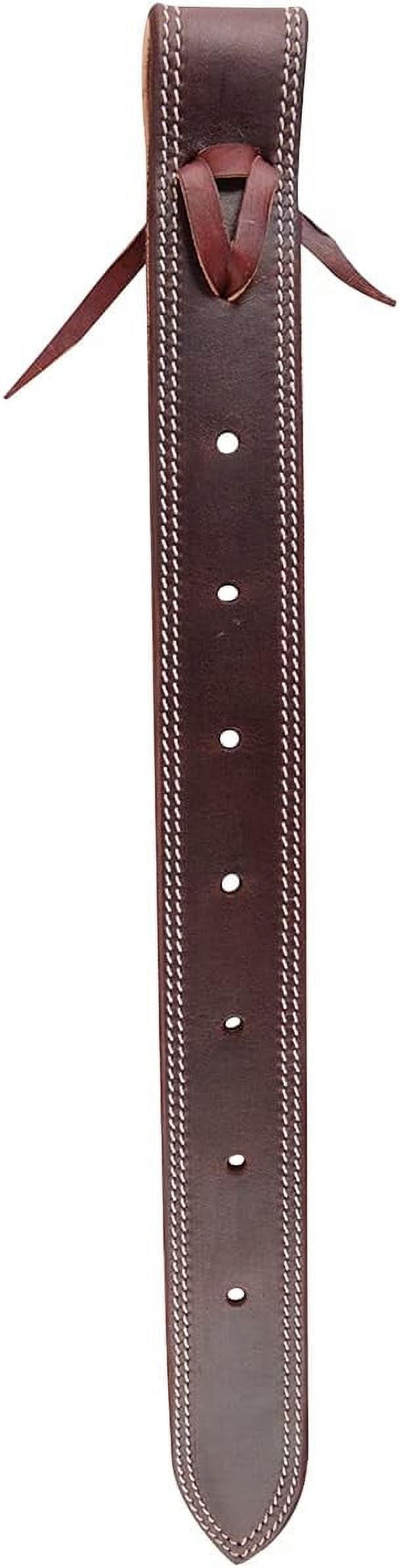 Martin Saddlery Offside Latigo Leather – 1-3/4 Inch, Folded & Stitched, Low Stretch, For Safety