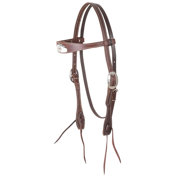 Martin Saddlery Card Suit Browband Headstall - Chocolate Leather Horse Tack
