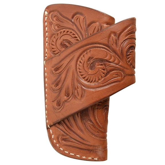 Martin Saddlery Chestnut Floral Tooled Knife Scabbord Chestnut