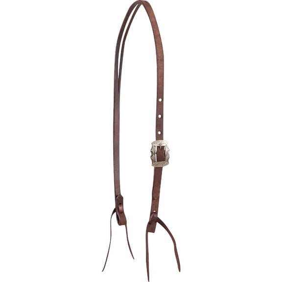 Martin Saddlery Chocolate Roughout Prescott Buckle Split Ear Headstall