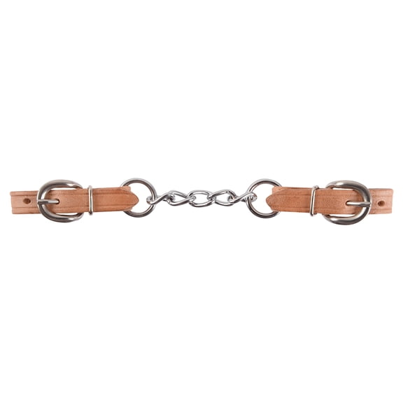 Martin Saddlery Harness and Twist Link Chain Curb Strap, 5-Chain Link