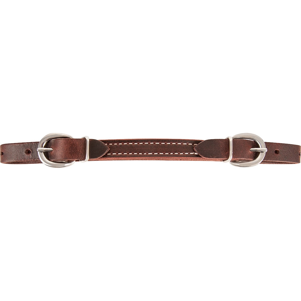 Latigo Leather Curb Strap with Stainless Steel Chain main image 1