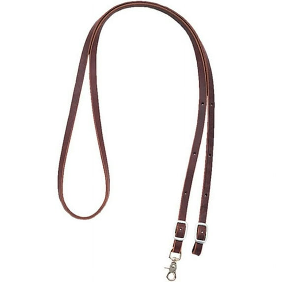 Martin Saddlery Latigo Leather Roping Reins - 7' 8" Length with Double Snaps - Multiple Sizes 1/2"