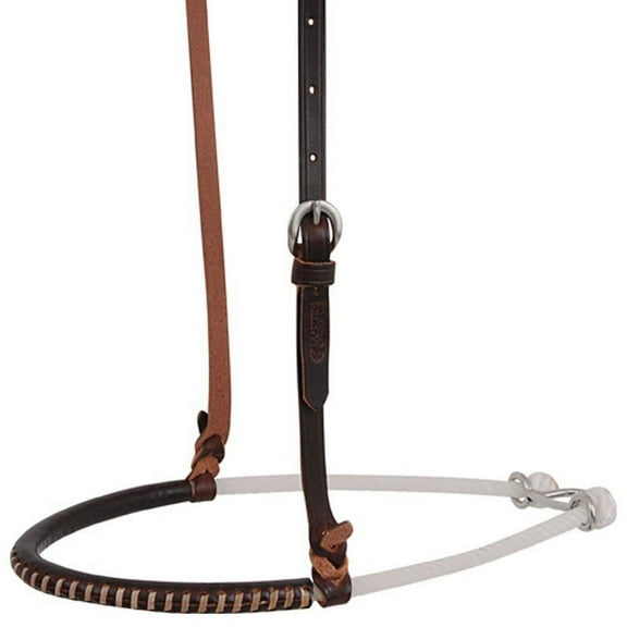 Martin Saddlery Noseband Single Rope Chocolate Covered