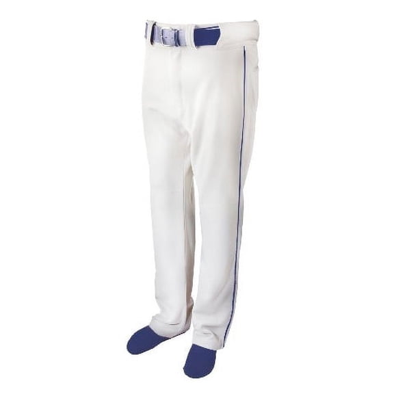 Martin Sports Adult Men's Full Length, Belt Loop Baseball Pants with Piping