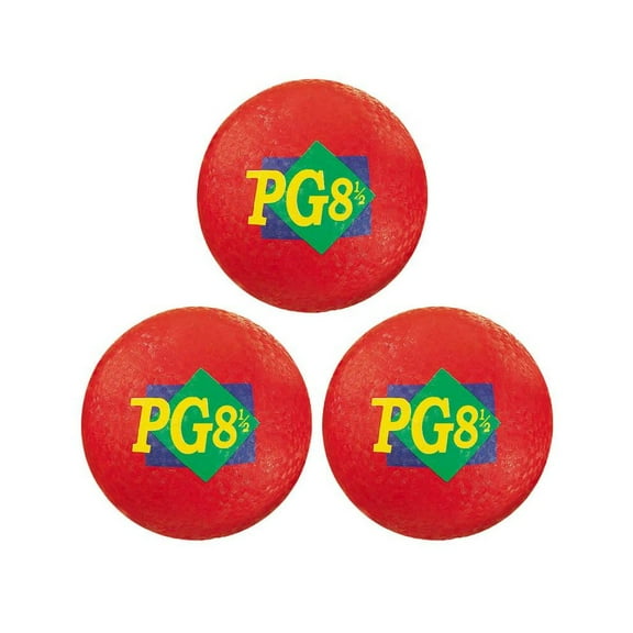 Playground Ball, 8.5-Inch, Red, Pack of 3