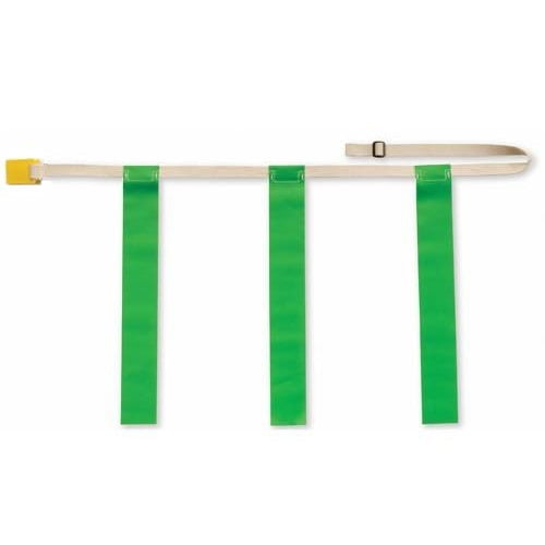 Martin Sports SINGLE (1) Adjustable Flag Football Belt; Quick Release with 3 Flags (Green)