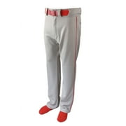 Martin Sports YOUTH Baseball Pants, GREY with Piping
