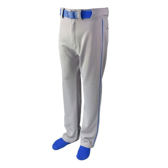 Martin Sports YOUTH Baseball Pants, GREY with Piping