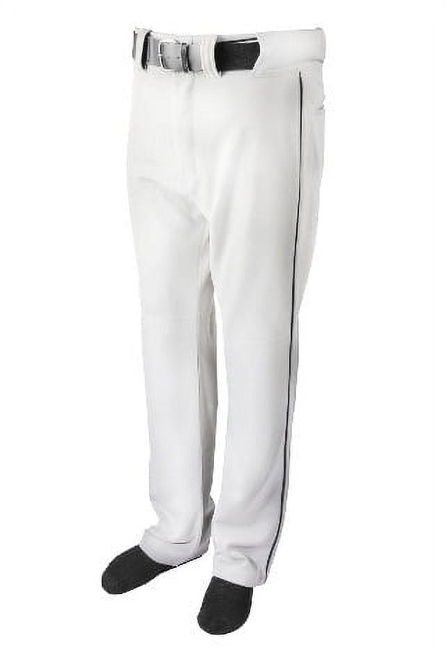 Martin Sports YOUTH Baseball Pants, WHITE with Piping