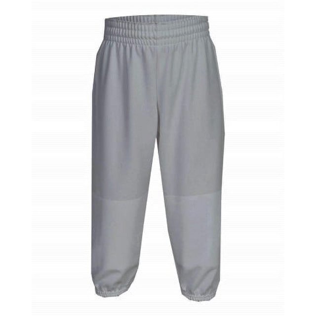 Martin Sports YOUTH Elastic Waist Little League Baseball Pants, GREY