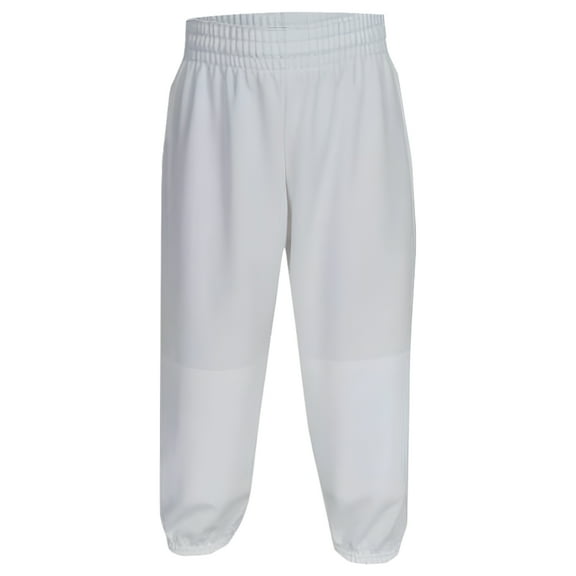 Martin Sports Youth Pull-Up Baseball/Softball Pants (White, Medium)