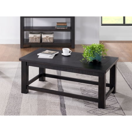 Martin Svensson Home Black Coffee Space Saver Solid Wood Lift Top Coffee Table