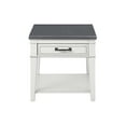 thumbnail image 1 of Martin Svensson Home Del Mar End Table, Antique White and Grey, 1 of 8