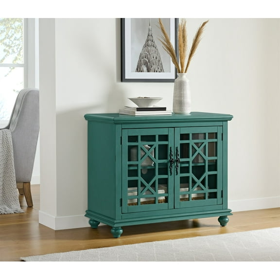 Martin Svensson Home Elegant Small Spaces TV Stand, Teal