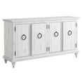 thumbnail image 1 of Martin Svensson Home Garden District Solid Wood TV Stand for TVs up to 70", Rustic White, 1 of 5