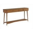 thumbnail image 1 of Martin Svensson Home Mid Century Modern 2 Drawer Sofa Console Table, Cinnamon, 1 of 9