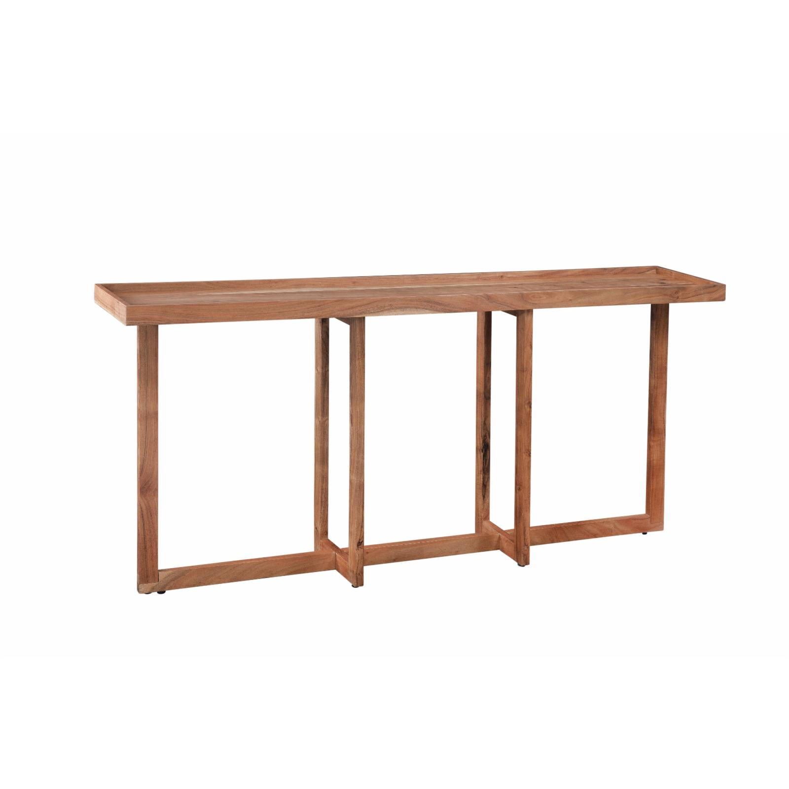 Martin Svensson Home Naples Wood Sofa Console Table with Tray Top in ...