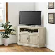 Martin Svensson Home Rustic Corner TV Stand for TVs up to 55", White