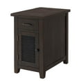 thumbnail image 1 of Martin Svensson Home Rustic Solid Wood Chairside Table with Power, Espresso, 1 of 11