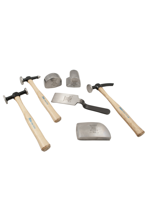 Martin Tools 647K 7 Piece Body And Fender Repair Set With Hickory Handles