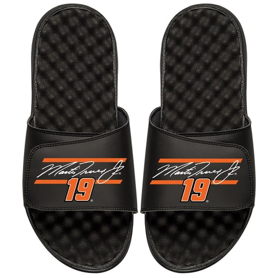 Martin Truex Jr ISlide Youth Bar Slide Sandals - Black