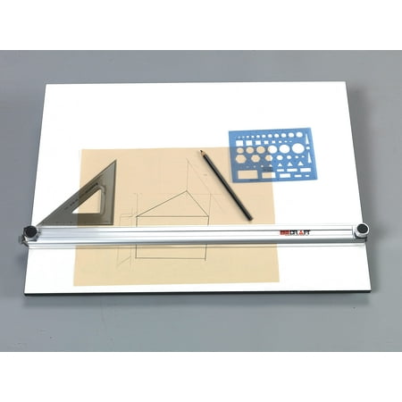 Martin Universal Design 18" x 24" Pro-Draft Parallel Straightedge Board, White Melamine