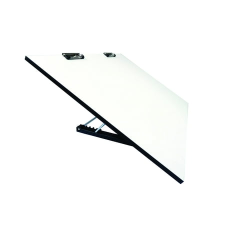 Martin Universal Design 20" x 26" Portable Art/Drawing Studio with Adjustable Stand and Clips, White Melamine
