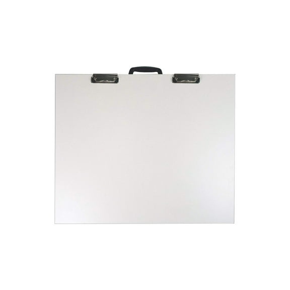 Martin Universal Design 24" x 36" Portable Art/Drawing Studio with Feet and Clips, White Melamine
