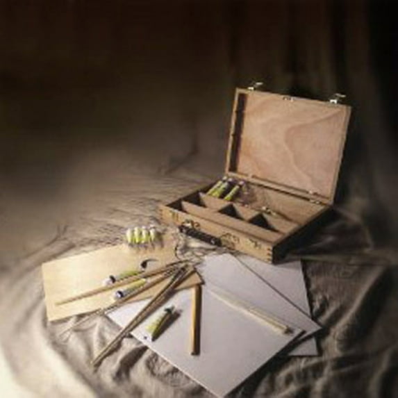 Martin Universal Nardo's Starter Set Tabletop Easel Box with 12 Acrylic Colors