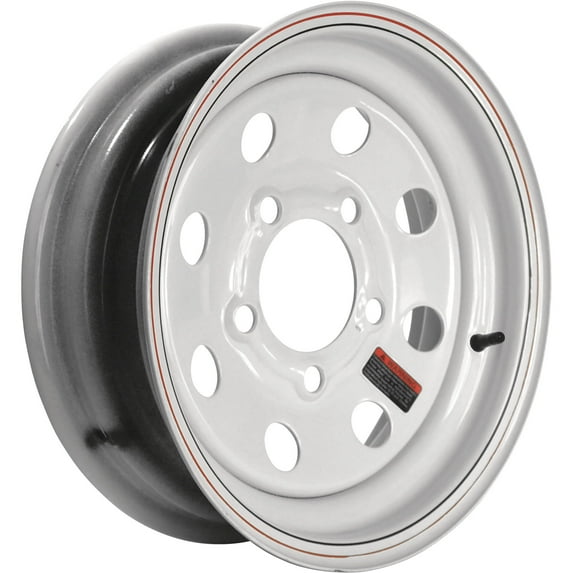 Martin Wheel 12in. Modular Trailer Tire Wheel, Rim Only, Fits Tire Sizes 4.80 x 12, 5.30 x 12, 5-Hole, Model# R-125-MM-V