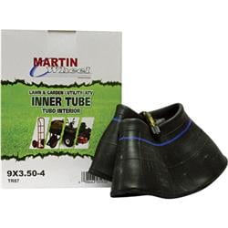 Martin Wheel 24312 Inner Tube - 9 x 350 - 4 inch, Bent Valve - Model No. T9354K