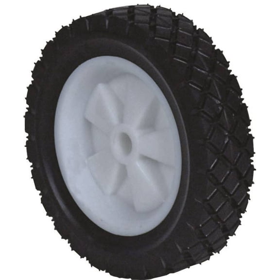 Martin Wheel 615P-OF Semi-Pneumatic Universal Lawn Mower Wheel Plastic/Rubber